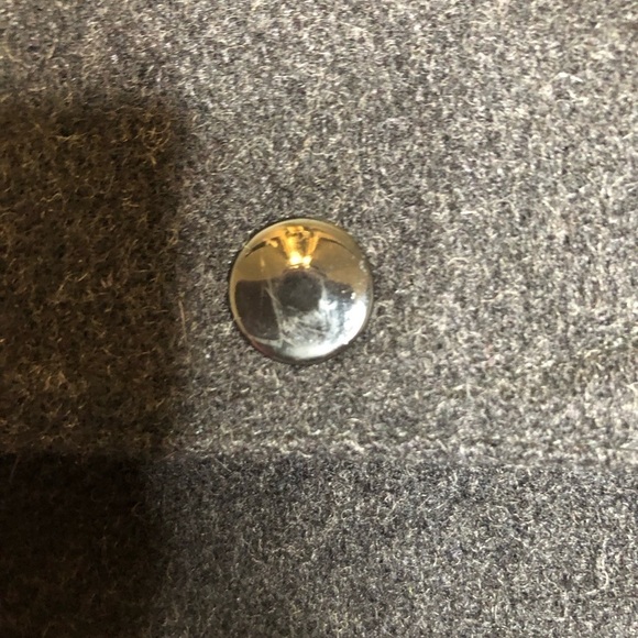 WOOL BLEND FRONT RANGE SHIRT JACKET QUILTED PADDED GRAY Shacket With Front Zip - Picture 7 of 11